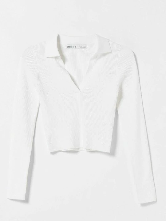 Foto van product Longsleeve Bershka wit