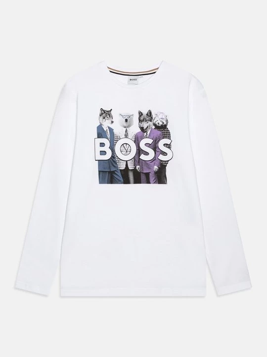 Foto van product Longsleeve Boss wit