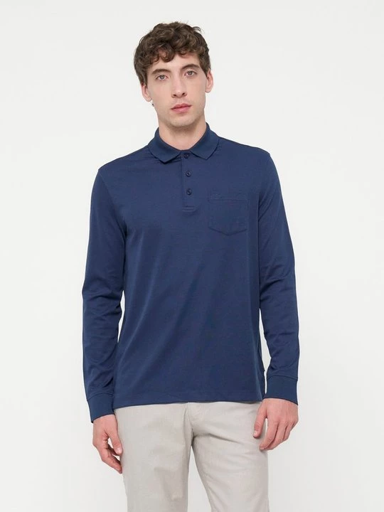 Foto van product Longsleeve Bugatti koningsblauw gemêleerd