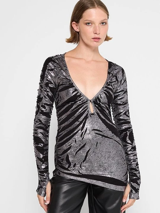 Foto van product Longsleeve Diesel zilverkleurig