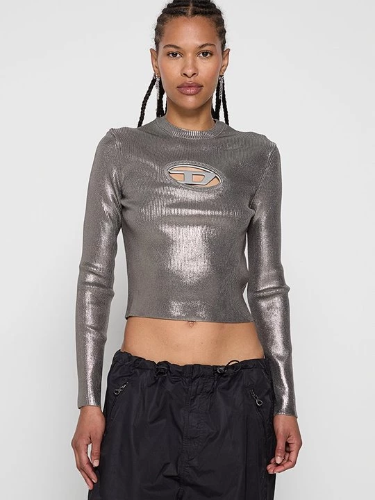 Foto van product Longsleeve Diesel zilverkleurig