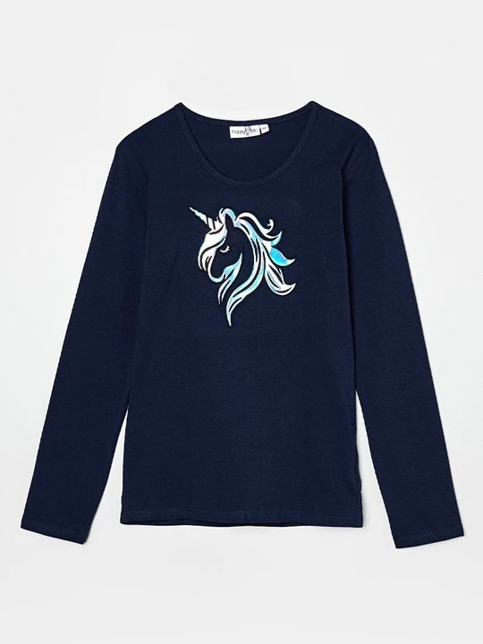 Foto van product Longsleeve Happy Girls donkerblauw
