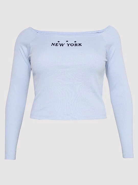 Foto van product Longsleeve Hollister Co. lichtblauw
