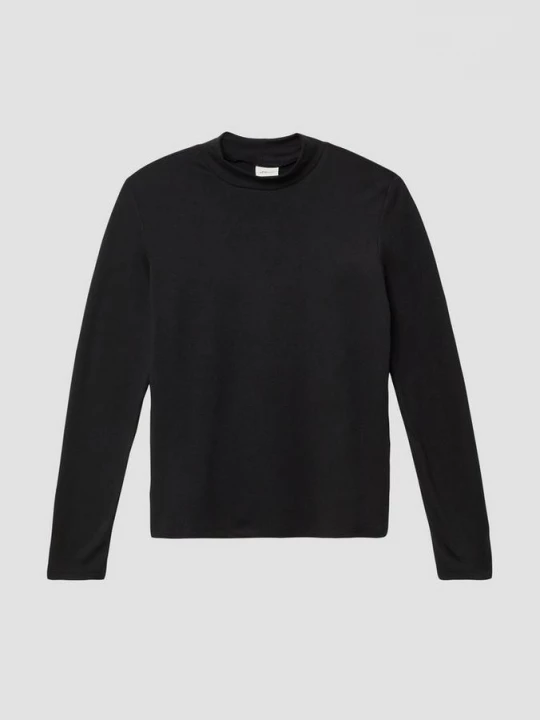 Foto van product Longsleeve in een slim fit met opstaande kraag s.Oliver zwart