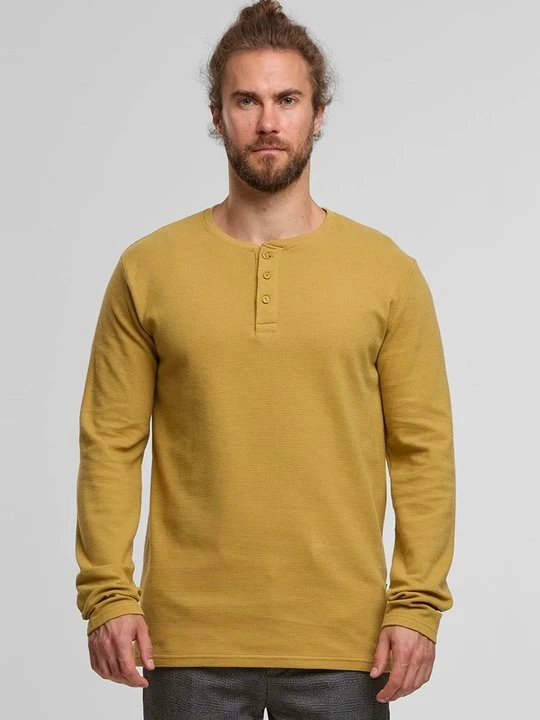 Foto van product Longsleeve INDICODE mosterdgeel