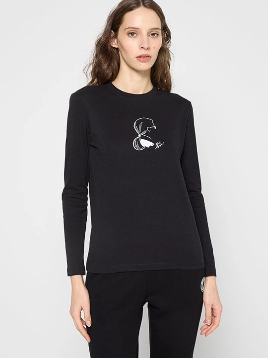 Foto van product Longsleeve KARL LAGERFELD zwart
