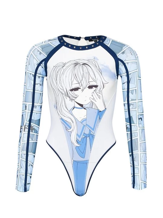 Foto van product Longsleeve Koi Footwear lichtblauw