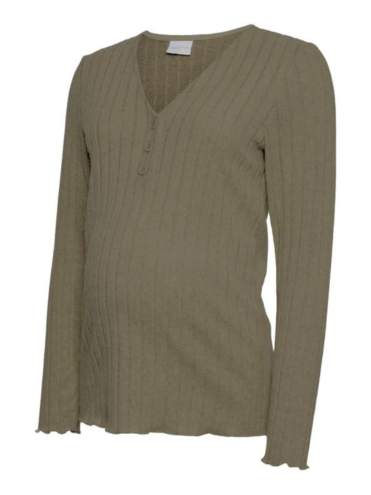 Foto van product Longsleeve Mamalicious donkergroen