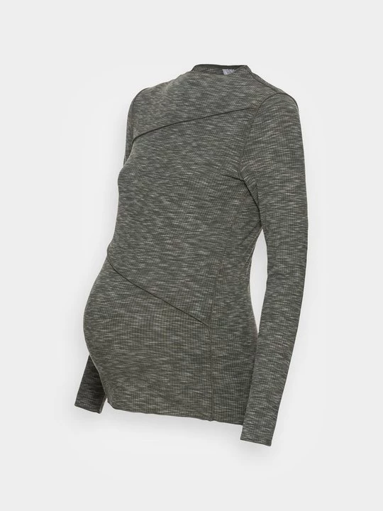 Foto van product Longsleeve Mamalicious olijfgroen gemêleerd