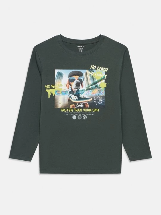 Foto van product Longsleeve NAME IT donkergroen