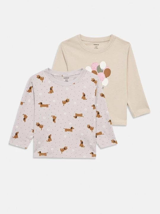 Foto van product Longsleeve NAME IT lila gemêleerd