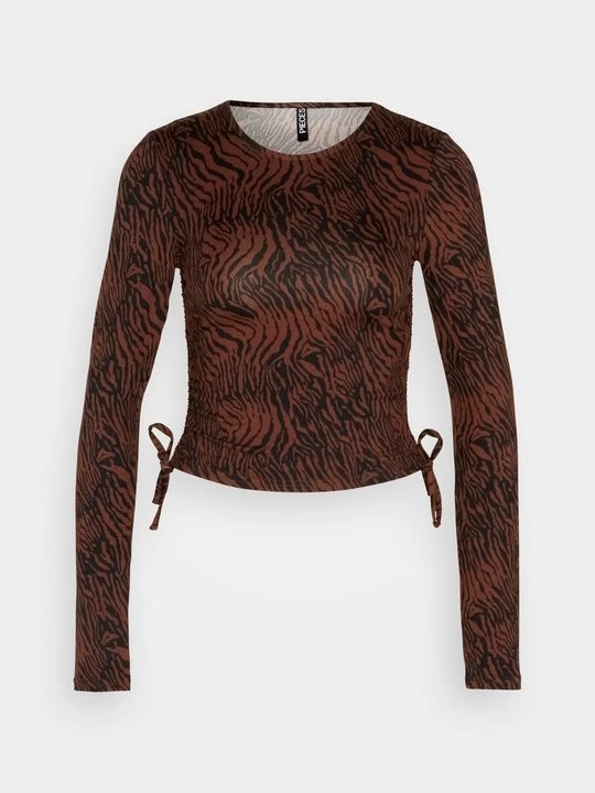 Foto van product Longsleeve Pieces bruin