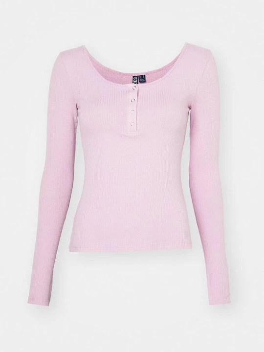 Foto van product Longsleeve Pieces donkerroze