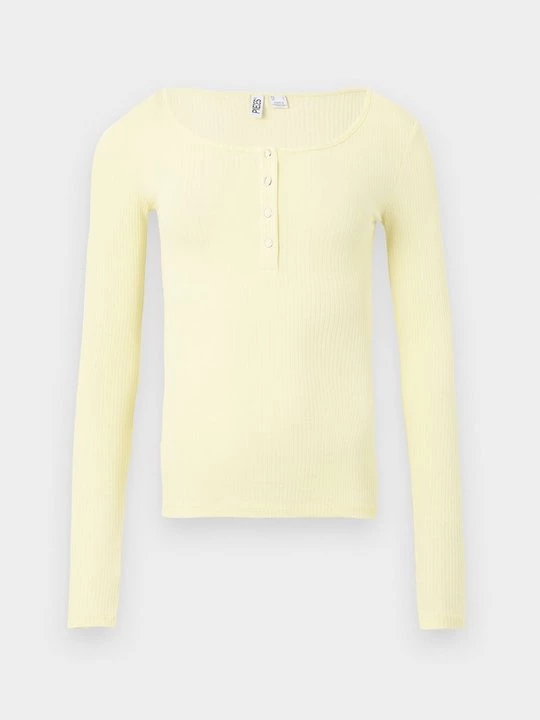 Foto van product Longsleeve Pieces lichtgeel