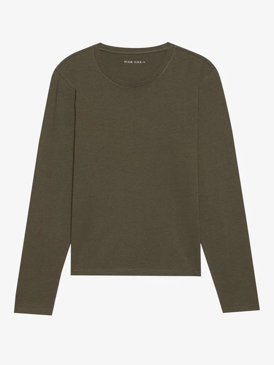 Foto van product Longsleeve Pier One By Zalando kaki