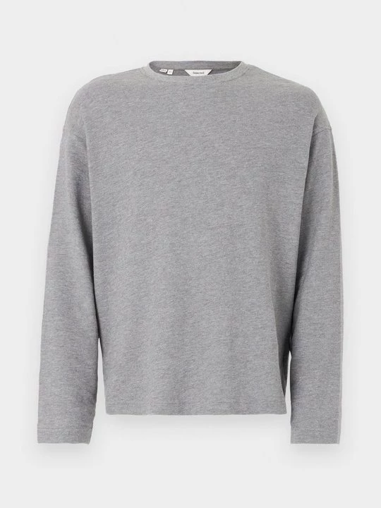 Foto van product Longsleeve Selected grijs gemêleerd