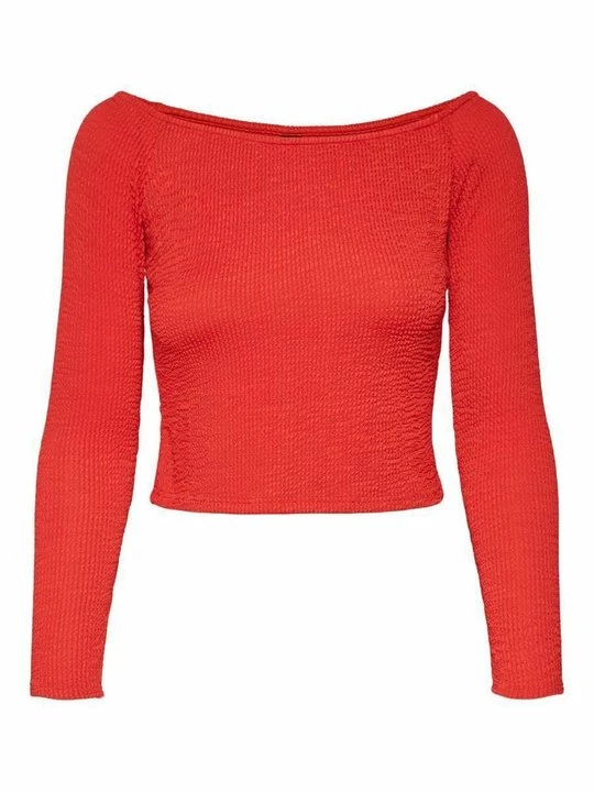 Foto van product Longsleeve SOMETHINGNEW rood gemêleerd