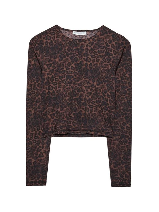 Foto van product Longsleeve Stradivarius bruin