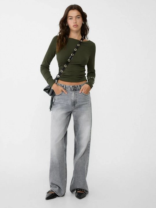 Foto van product Longsleeve Stradivarius groen
