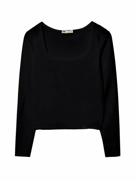 Foto van product Longsleeve Stradivarius zwart