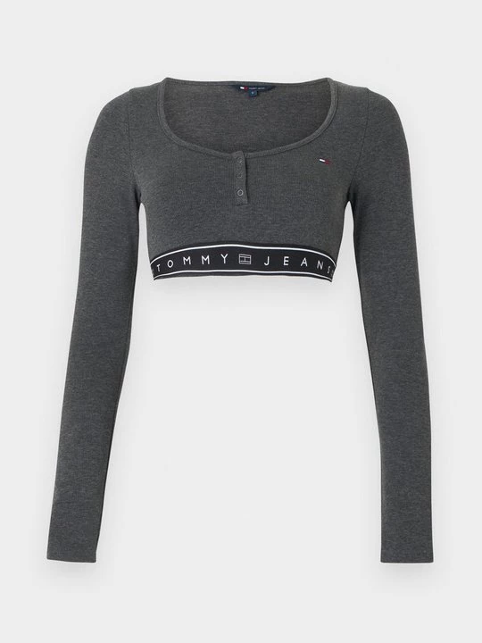 Foto van product Longsleeve Tommy Jeans donkergrijs gemêleerd