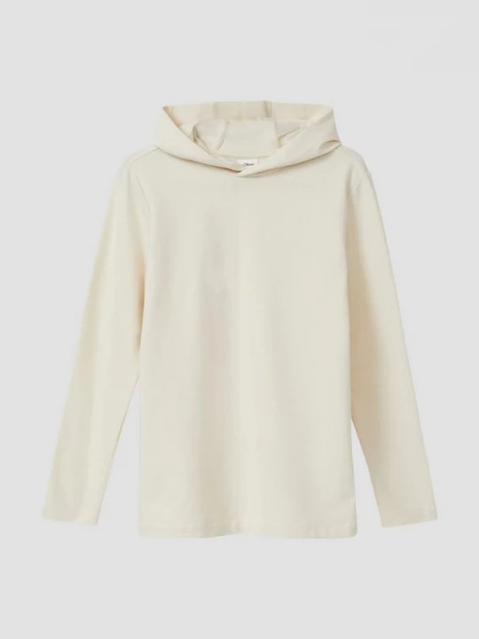 Foto van product Longsleeve van lichte sweatstof met print op de achterkant s.Oliver beżowy