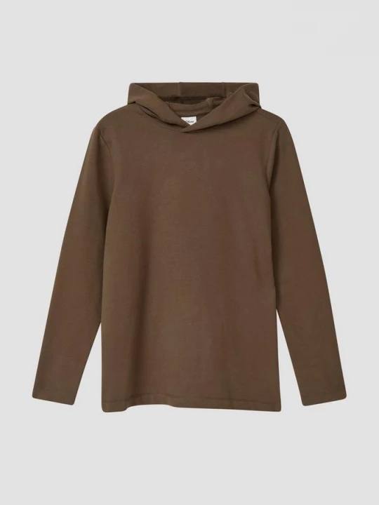 Foto van product Longsleeve van lichte sweatstof met print op de achterkant s.Oliver bruin