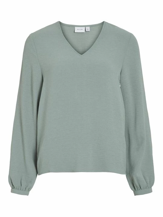 Foto van product Longsleeve Vila lichtgroen gemêleerd