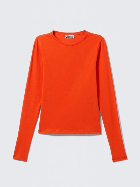 Foto van product Longsleeve Weekday oranje