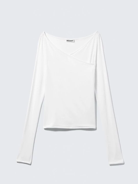 Foto van product Longsleeve Weekday wit