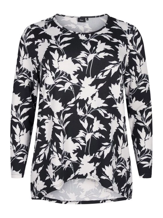 Foto van product Longsleeve Zizzi gemêleerd donkerblauw