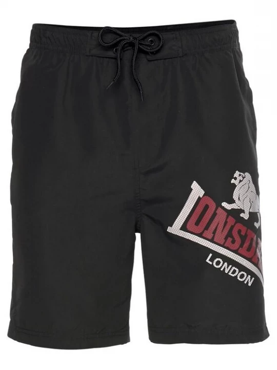Foto van product LONSDALE Boardshorts lichtgrijs / donkerrood / zwart