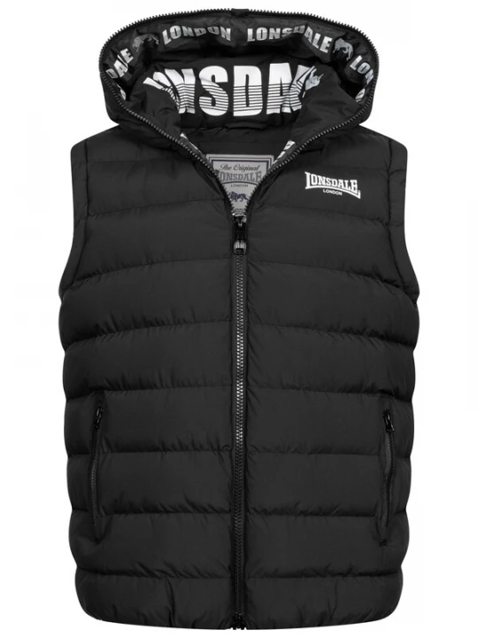 Foto van product LONSDALE Bodywarmer 'Lydford' zwart / wit