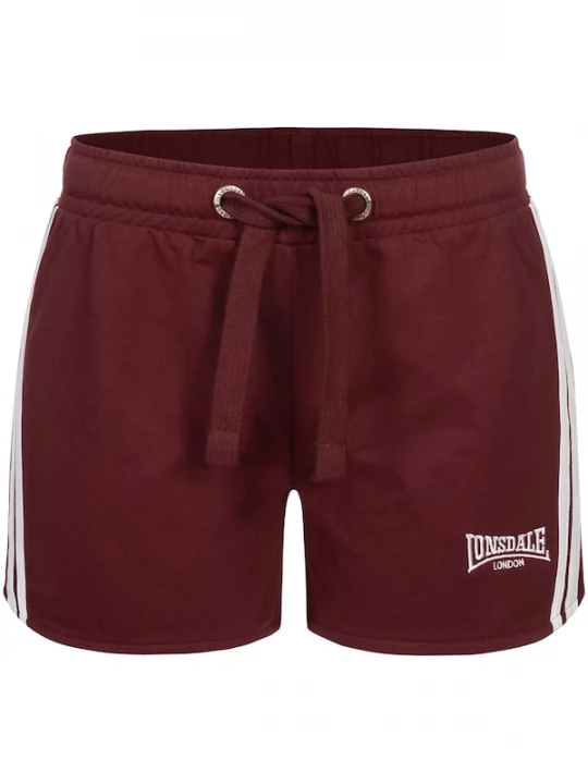 Foto van product LONSDALE Broek 'Carloway' wijnrood / wit