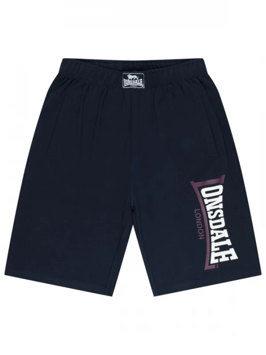 Foto van product LONSDALE Broek 'Jam' navy / bourgogne / wit