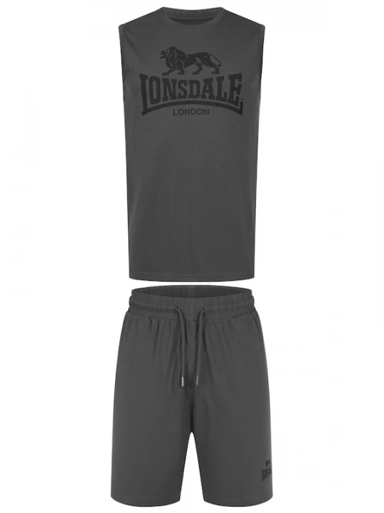 Foto van product LONSDALE Joggingpak 'Allanton' antraciet / zwart