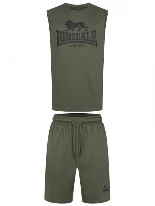 Foto van product LONSDALE Joggingpak 'Allanton' olijfgroen / zwart