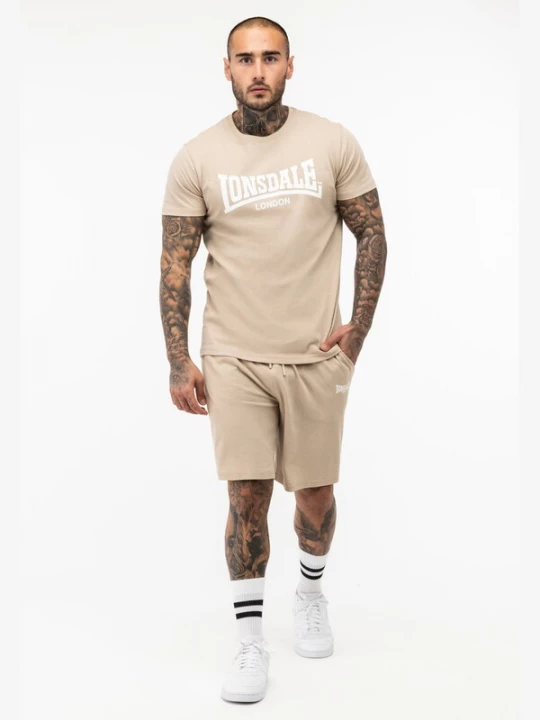 Foto van product LONSDALE Joggingpak beige / wit