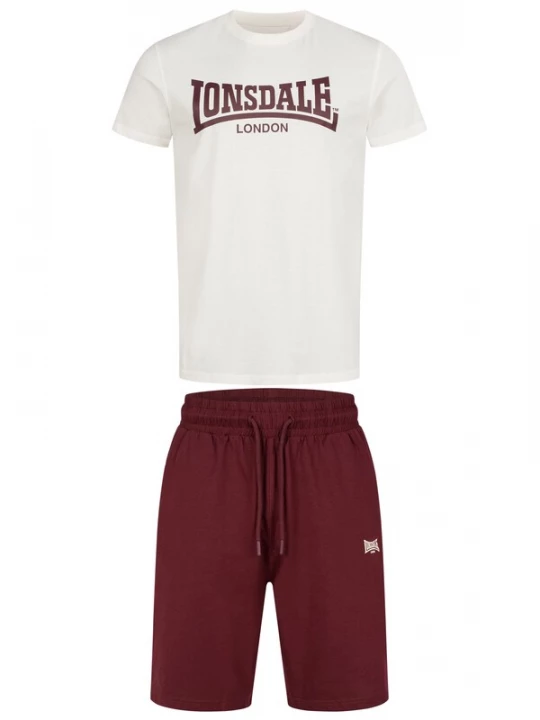 Foto van product LONSDALE Joggingpak ecru / bourgogne