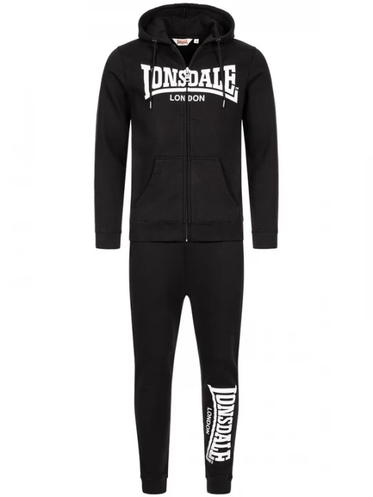 Foto van product LONSDALE Joggingpak 'Feeny' zwart / wit