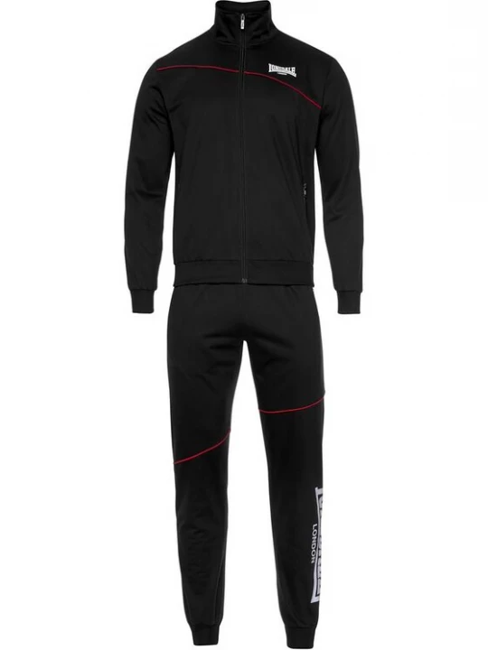 Foto van product LONSDALE Joggingpak 'Geddington' bloedrood / zwart / wit