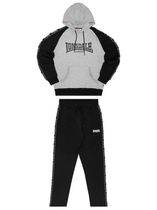 Foto van product LONSDALE Joggingpak 'Holburn' grijs / zwart