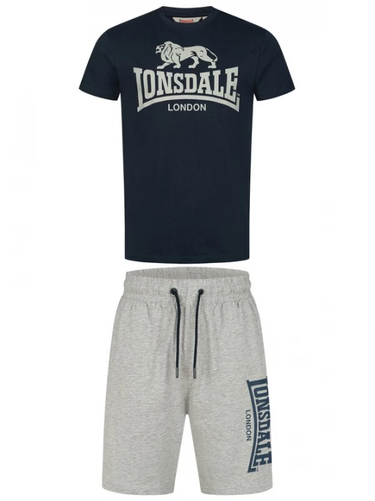 Foto van product LONSDALE Joggingpak 'MAIR' donkerblauw / grijs gemêleerd