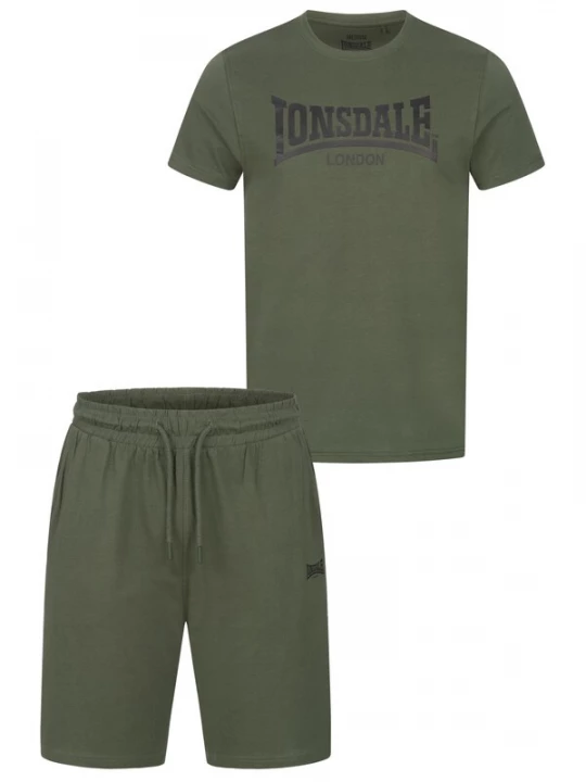 Foto van product LONSDALE Joggingpak olijfgroen / zwart