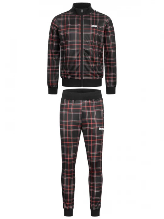 Foto van product LONSDALE Joggingpak 'Welwyn' donkerrood / zwart / wit