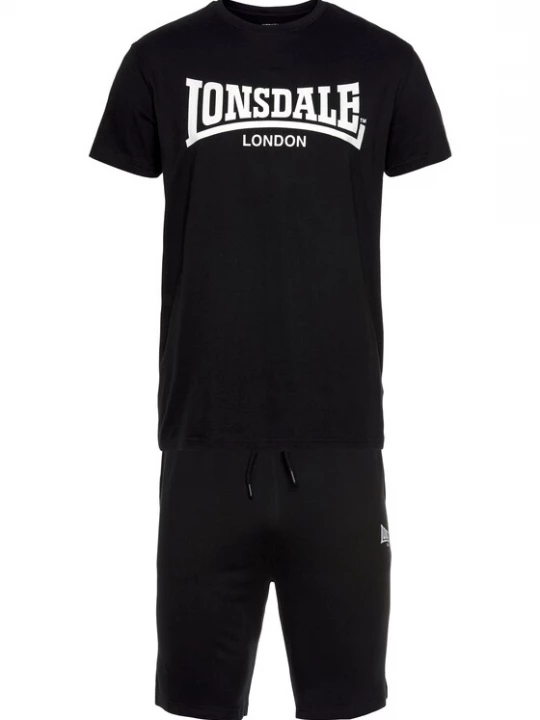 Foto van product LONSDALE Joggingpak zwart / wit