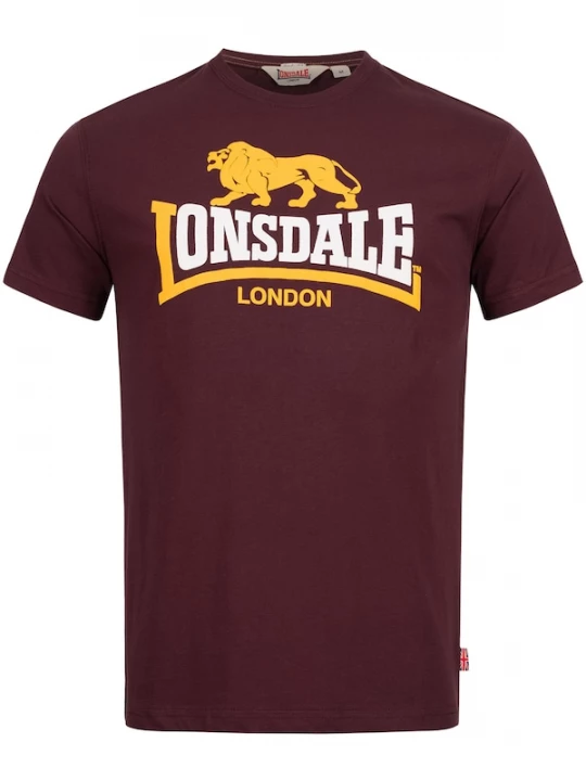 Foto van product Lonsdale London Shirt 'Holmpton' geel / bordeaux / wit