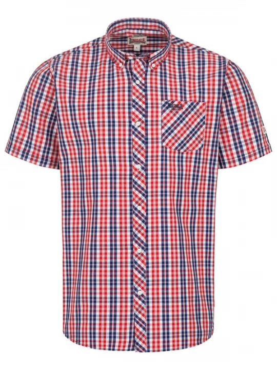 Foto van product LONSDALE Overhemd ' BRIXWORTH ' blauw / rood / wit