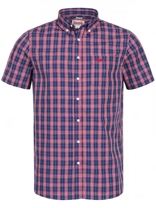 Foto van product LONSDALE Overhemd 'Brixworth' blauw / rood / wit