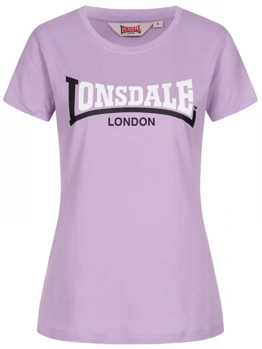 Foto van product LONSDALE Shirt 'Achnavast' lila / zwart / wit